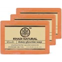 Khadi Natural Honey Glycerine Soap 125g (Pack of 3)