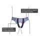 Vissco Hernia Belt With Double Pad - Medium (Grey)