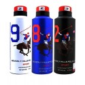 Beverly Hills Polo Club Sport Deodorant for Unisex - 175ml (Pack of 3)
