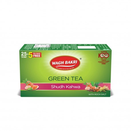 Wagh Bakri Green Tea Shudh Kahwa Tea Bag 25