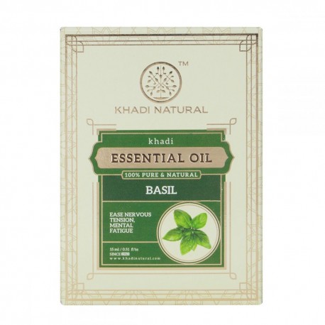 Khadi Natural Basil - Pure Essential Oil 15ml