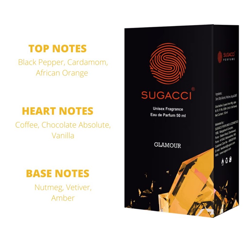 Sugacci Glamour Eau de Perfume for Men Woman 50ml