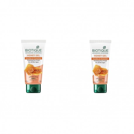 Biotique Bio Honey Gel Refreshing Foaming Face Wash - 150ml & Bio Honey Gel Face Wash - 100ml