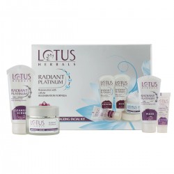 Lotus Herbals Radiant Platinum Anti-Ageing Facial Kit - 170gm