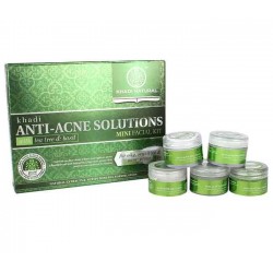 Khadi Natural Anti-Acne Solutions Mini Facial Kit (With Tea Tree & Basil)