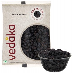 Vedaka Premium fresh Black Raisins - 200gm (Pack of 2)