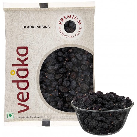 Vedaka Premium fresh Black Raisins - 200gm (Pack of 2)