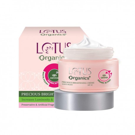 Lotus Organics+ Precious Brightening Crème Spf 20 - 50gm